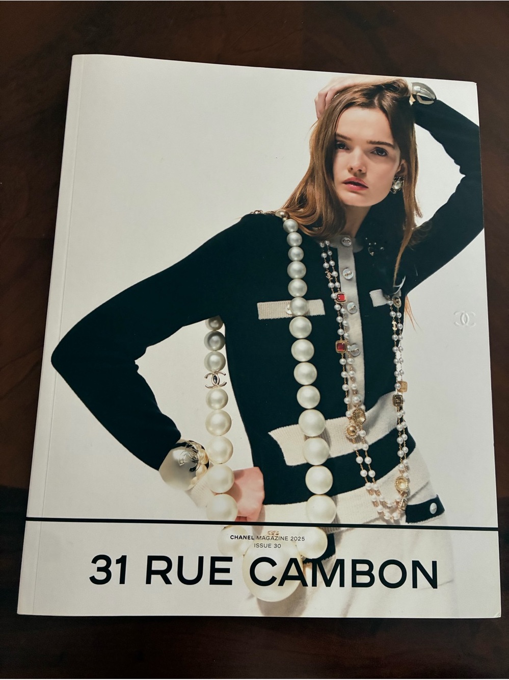 Black and White Knit Jacket with Contrast Trim